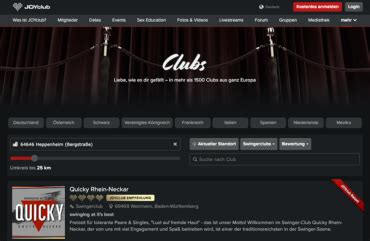 Sex Dates in deiner Nähe bei JOYclub finden